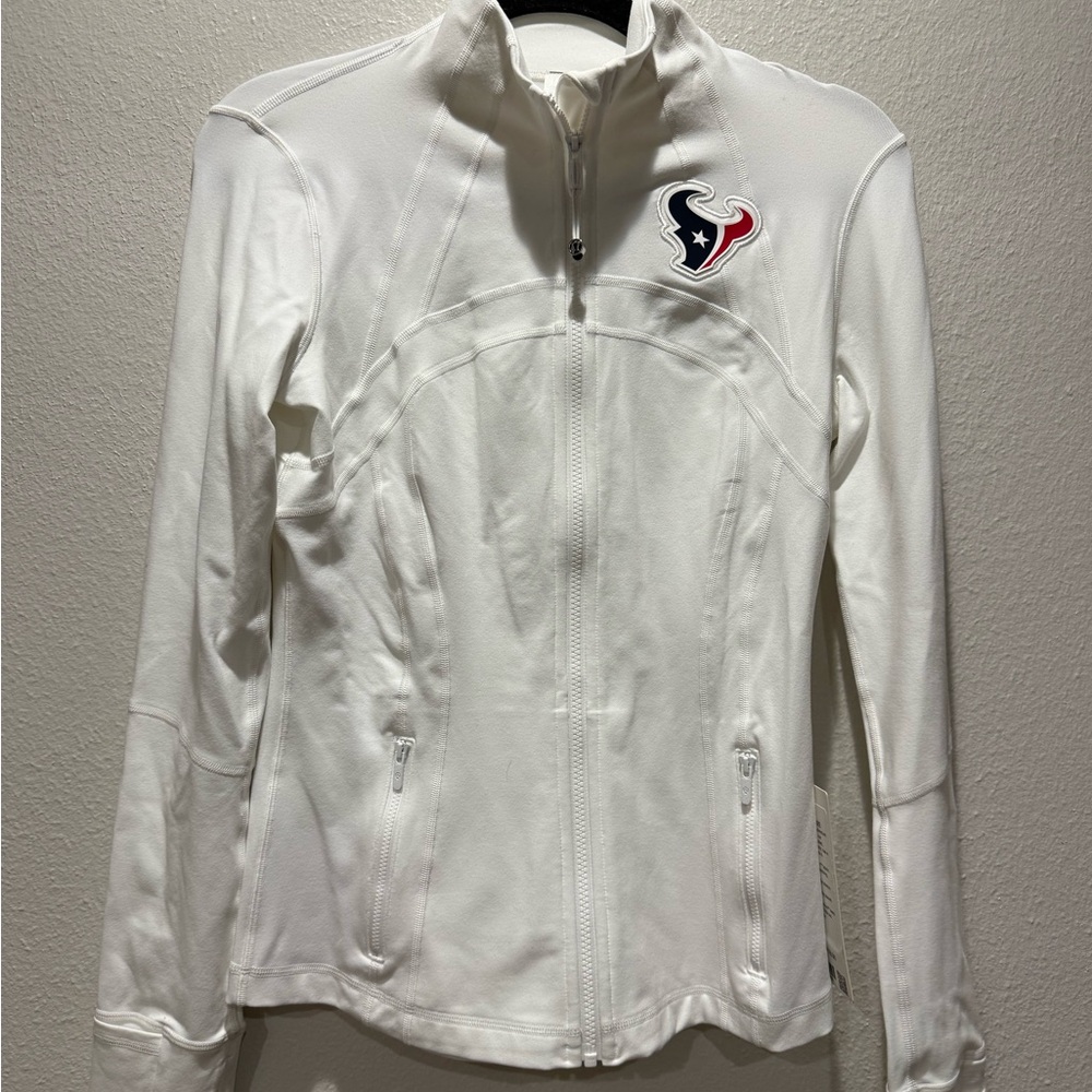 Lululemon zip up Jacket with Houston Texans logo